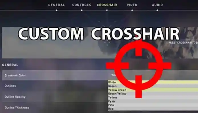 Customize your crosshair