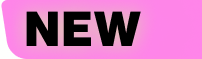 Bold NEW text on pink background