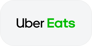 Uber Eats logo on gray background