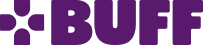 Purple BUFF logo with geometric icon