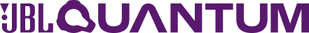 JBL Quantum logo in purple lettering