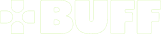 BUFF logo in white on black background
