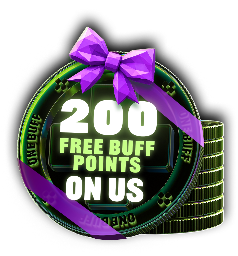 200 free BUFF points on us